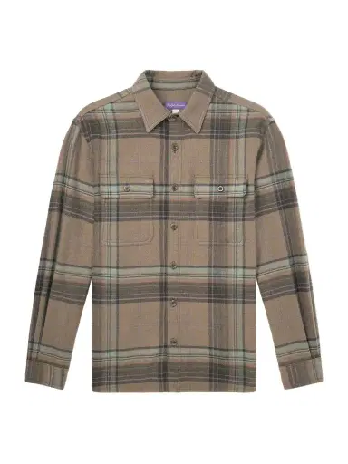 Ralph Lauren Purple Label Checked Wool and Cashmere-Blend Flannel Overshirt - Men | Thumbnail 1 Ralph Lauren Purple Label Checked Wool and Cashmere-Blend Flannel Overshirt - Men | Thumbnail 1