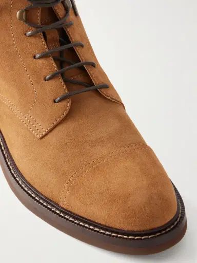 Brunello Cucinelli Suede Lace-Up Boots - Men | Thumbnail 5 Brunello Cucinelli Suede Lace-Up Boots - Men | Thumbnail 5