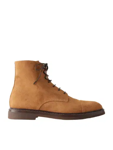 Brunello Cucinelli Suede Lace-Up Boots - Men | Thumbnail 1 Brunello Cucinelli Suede Lace-Up Boots - Men | Thumbnail 1