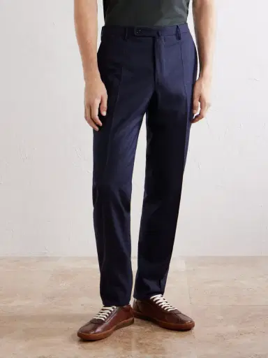 Slowear Straight-Leg Wool and Cashmere-Blend Trousers - Men | Thumbnail 3 Slowear Straight-Leg Wool and Cashmere-Blend Trousers - Men | Thumbnail 3