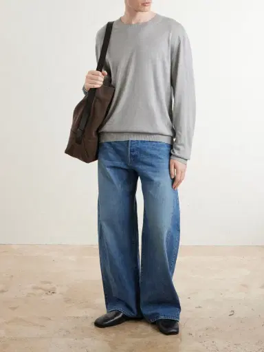 The Elder Statesman Libeccio Wool, Silk and Linen-Blend Sweater - Men | Thumbnail 2 The Elder Statesman Libeccio Wool, Silk and Linen-Blend Sweater - Men | Thumbnail 2