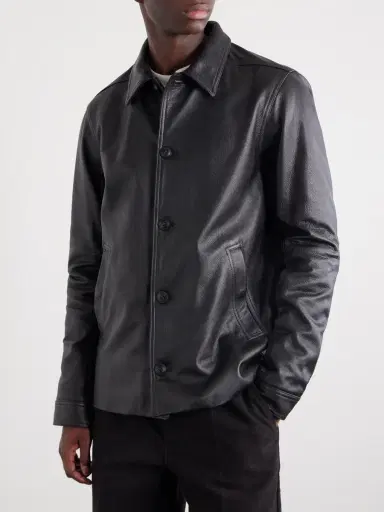 Rick Owens Brad Leather Jacket - Men | Thumbnail 3 Rick Owens Brad Leather Jacket - Men | Thumbnail 3