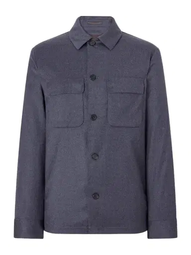 Slowear Stretch-Wool Flannel Overshirt - Men | Thumbnail 1 Slowear Stretch-Wool Flannel Overshirt - Men | Thumbnail 1