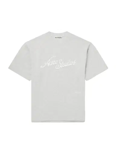 Acne Studios Logo-Embroidered Cotton-Piqué T-Shirt - Men | Thumbnail 1 Acne Studios Logo-Embroidered Cotton-Piqué T-Shirt - Men | Thumbnail 1