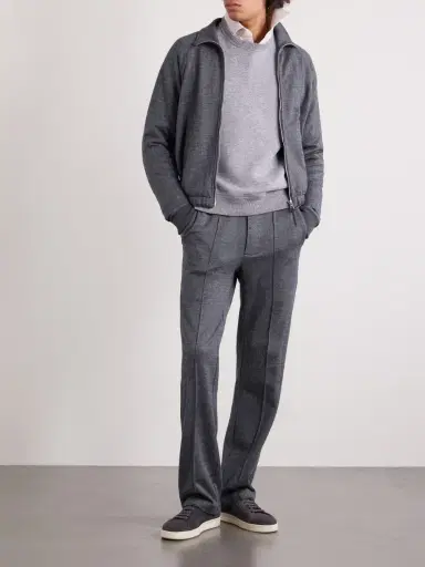 Tom Ford Herringbone Cotton, Wool and Silk-Blend Jacket - Men | Thumbnail 2 Tom Ford Herringbone Cotton, Wool and Silk-Blend Jacket - Men | Thumbnail 2