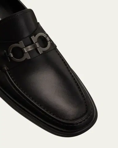 Ferragamo Men's David Leather Lug-Sole Loafers | Thumbnail 5 Ferragamo Men's David Leather Lug-Sole Loafers | Thumbnail 5