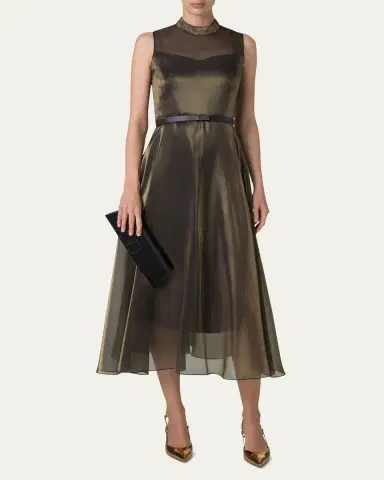 Akris Anouk Satin Clutch Bag with Chain Strap | Thumbnail 4 Akris Anouk Satin Clutch Bag with Chain Strap | Thumbnail 4