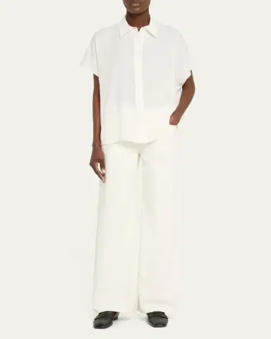 Lafayette 148 New York Silk Georgette Dolman-Sleeve Blouse | Thumbnail 2 Lafayette 148 New York Silk Georgette Dolman-Sleeve Blouse | Thumbnail 2