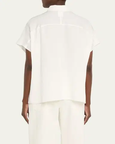 Lafayette 148 New York Silk Georgette Dolman-Sleeve Blouse | Thumbnail 3 Lafayette 148 New York Silk Georgette Dolman-Sleeve Blouse | Thumbnail 3