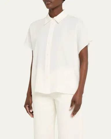 Lafayette 148 New York Silk Georgette Dolman-Sleeve Blouse | Thumbnail 4 Lafayette 148 New York Silk Georgette Dolman-Sleeve Blouse | Thumbnail 4