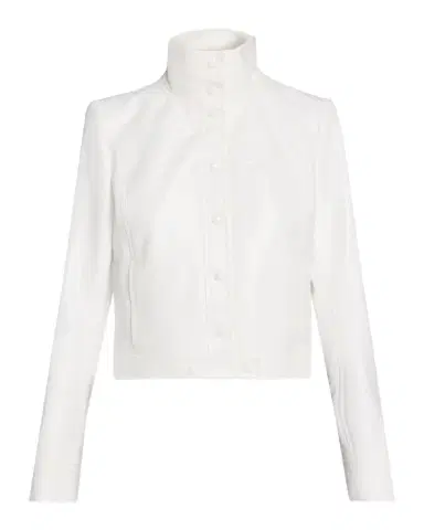 Courrèges Textured Vinyl Crop Jacket | Thumbnail 1 Courrèges Textured Vinyl Crop Jacket | Thumbnail 1