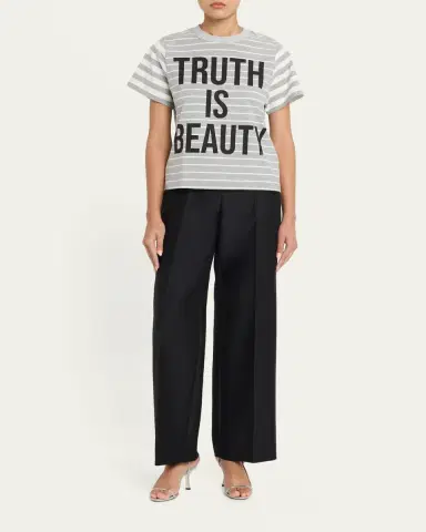 Libertine Truth Is Beauty Striped Short-Sleeve T-Shirt | Thumbnail 2 Libertine Truth Is Beauty Striped Short-Sleeve T-Shirt | Thumbnail 2