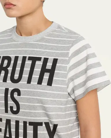 Libertine Truth Is Beauty Striped Short-Sleeve T-Shirt | Thumbnail 5 Libertine Truth Is Beauty Striped Short-Sleeve T-Shirt | Thumbnail 5