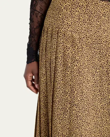 Valentino Garavani High-Waist Leopard-Print Silk Skirt | Thumbnail 5 Valentino Garavani High-Waist Leopard-Print Silk Skirt | Thumbnail 5