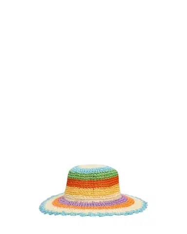 Molo Girl's Scalloped Straw Hat | Thumbnail 1 Molo Girl's Scalloped Straw Hat | Thumbnail 1