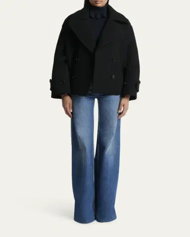 Chloé Double-Breasted Wool Peacoat | Thumbnail 2 Chloé Double-Breasted Wool Peacoat | Thumbnail 2