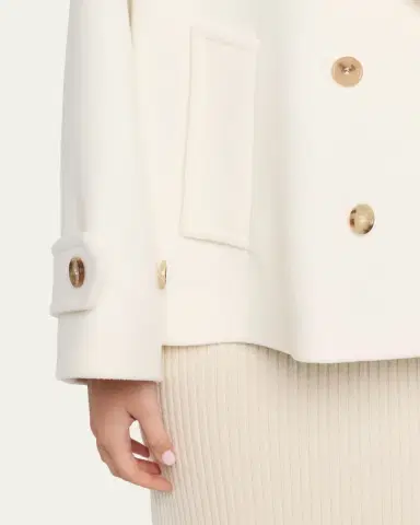 Chloé Double-Breasted Wool Peacoat | Thumbnail 9 Chloé Double-Breasted Wool Peacoat | Thumbnail 9