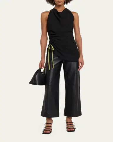 Proenza Schouler Melia Crinkle Halter Top | Thumbnail 2 Proenza Schouler Melia Crinkle Halter Top | Thumbnail 2