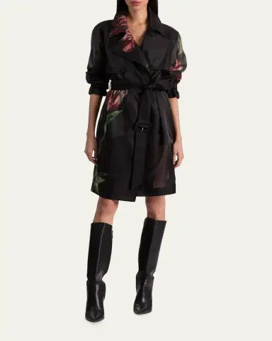 ALICE + OLIVIA Silvia Sheer Trench Coat | Thumbnail 2 ALICE + OLIVIA Silvia Sheer Trench Coat | Thumbnail 2