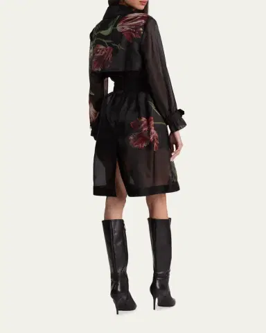 ALICE + OLIVIA Silvia Sheer Trench Coat | Thumbnail 3 ALICE + OLIVIA Silvia Sheer Trench Coat | Thumbnail 3