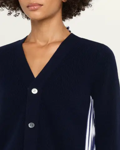Sacai Wool Knit And Cotton Poplin V-Neck Cardigan | Thumbnail 10 Sacai Wool Knit And Cotton Poplin V-Neck Cardigan | Thumbnail 10