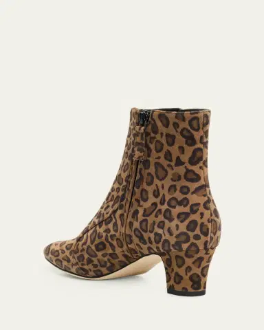 Manolo Blahnik 50mm Myconia Leopard-Printed Suede Ankle Boots | Thumbnail 2 Manolo Blahnik 50mm Myconia Leopard-Printed Suede Ankle Boots | Thumbnail 2