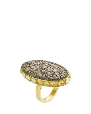 Ileana Makri Secret Garden Ring with Diamonds and Sapphires | Thumbnail 1 Ileana Makri Secret Garden Ring with Diamonds and Sapphires | Thumbnail 1