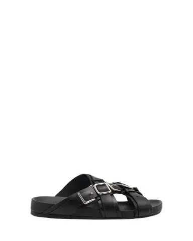 Loewe Type Fussbett Leather Slide Sandals | Thumbnail 1 Loewe Type Fussbett Leather Slide Sandals | Thumbnail 1