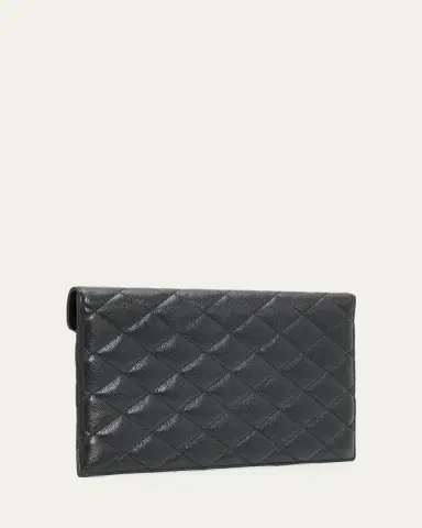 Saint Laurent YSL Quilted Leather Pouch Bag | Thumbnail 3 Saint Laurent YSL Quilted Leather Pouch Bag | Thumbnail 3