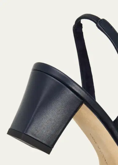 Manolo Blahnik 50mm Vendona Leather Slingback Pumps | Thumbnail 8 Manolo Blahnik 50mm Vendona Leather Slingback Pumps | Thumbnail 8