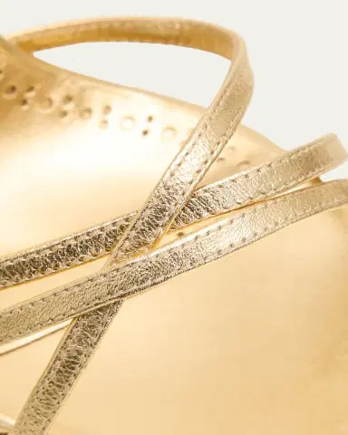 Manolo Blahnik 105mm Leva Metallic Leather Ankle-Tie Sandals | Thumbnail 6 Manolo Blahnik 105mm Leva Metallic Leather Ankle-Tie Sandals | Thumbnail 6