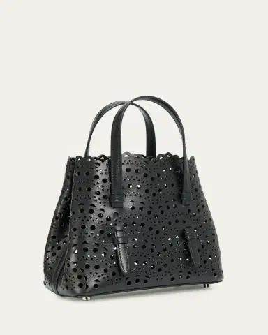 Alaïa Mina 20 Small Perforated Leather Tote Bag | Thumbnail 3 Alaïa Mina 20 Small Perforated Leather Tote Bag | Thumbnail 3