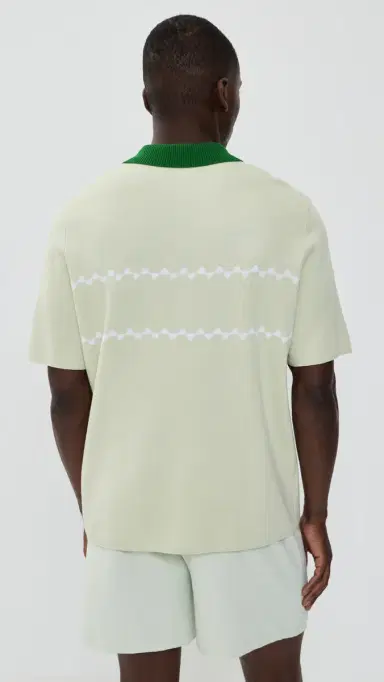 Malbon Benny Sweater Polo Green Tint | Thumbnail 3 Malbon Benny Sweater Polo Green Tint | Thumbnail 3