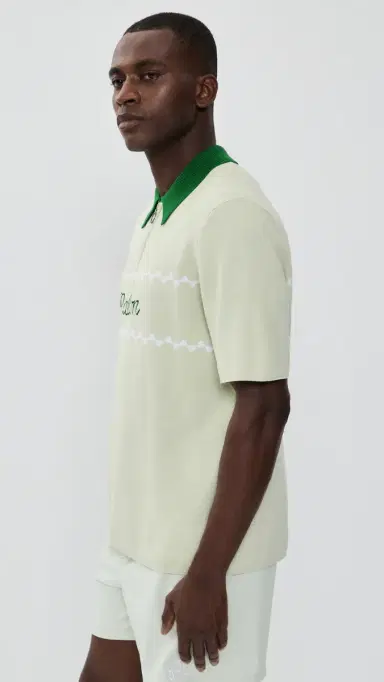 Malbon Benny Sweater Polo Green Tint | Thumbnail 4 Malbon Benny Sweater Polo Green Tint | Thumbnail 4