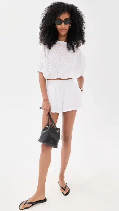 Secular Coco Birdseye Eyelet Top White Eyelet | Thumbnail 5 Secular Coco Birdseye Eyelet Top White Eyelet | Thumbnail 5