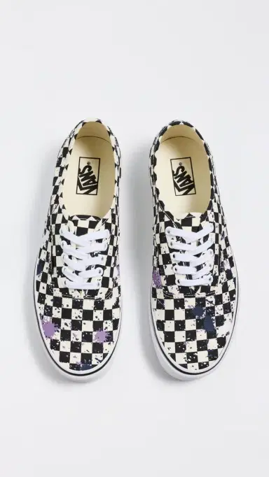 Vans Authentic Sneakers Splatter Checkerboard/Multi | Thumbnail 4 Vans Authentic Sneakers Splatter Checkerboard/Multi | Thumbnail 4