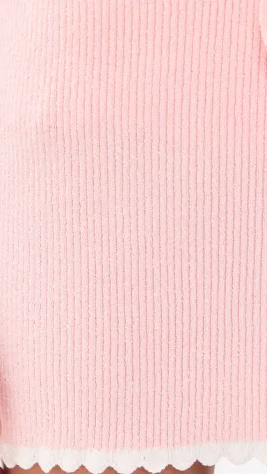 Show Me Your Mumu Offshore Mini Skirt Taffy Pink Knit | Thumbnail 6 Show Me Your Mumu Offshore Mini Skirt Taffy Pink Knit | Thumbnail 6