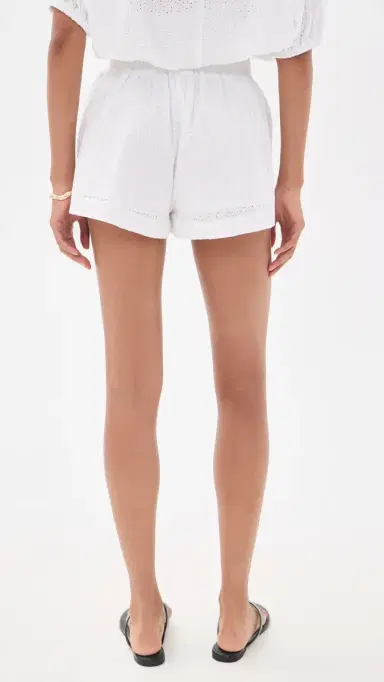 Secular Charlee Birdseye Eyelet Shorts White Eyelet | Thumbnail 3 Secular Charlee Birdseye Eyelet Shorts White Eyelet | Thumbnail 3