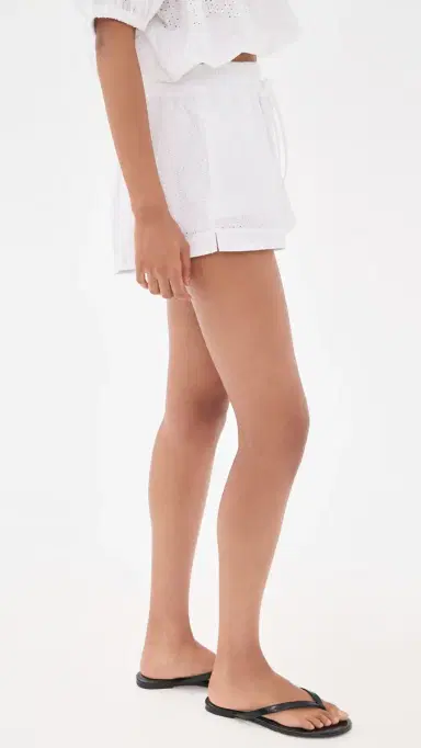 Secular Charlee Birdseye Eyelet Shorts White Eyelet | Thumbnail 4 Secular Charlee Birdseye Eyelet Shorts White Eyelet | Thumbnail 4