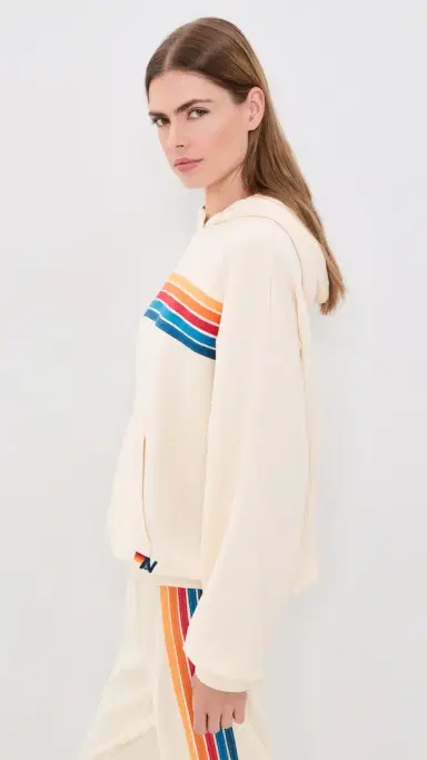 Aviator Nation 5 tripe Hoodie Vintage White | Thumbnail 4 Aviator Nation 5 tripe Hoodie Vintage White | Thumbnail 4