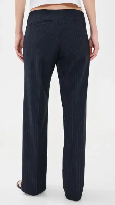 Good American The Low Rise Trousers Royal Stripe | Thumbnail 3 Good American The Low Rise Trousers Royal Stripe | Thumbnail 3