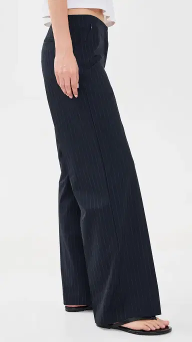 Good American The Low Rise Trousers Royal Stripe | Thumbnail 4 Good American The Low Rise Trousers Royal Stripe | Thumbnail 4