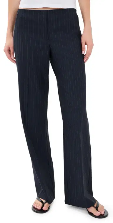 Good American The Low Rise Trousers Royal Stripe | Thumbnail 1 Good American The Low Rise Trousers Royal Stripe | Thumbnail 1