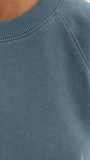 Tibi ightweight Easy Sweatshirt Top Blue Grey | Thumbnail 6 Tibi ightweight Easy Sweatshirt Top Blue Grey | Thumbnail 6
