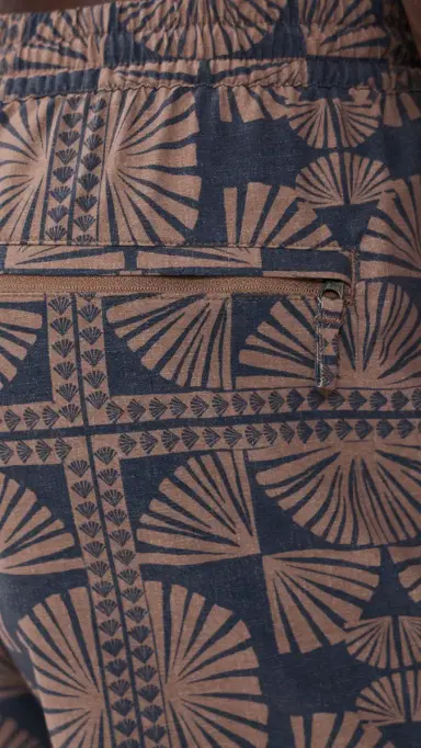 Marine Layer Lined port & wim Shorts 6 Brown/Navy Geo Fan Print | Thumbnail 6 Marine Layer Lined port & wim Shorts 6 Brown/Navy Geo Fan Print | Thumbnail 6