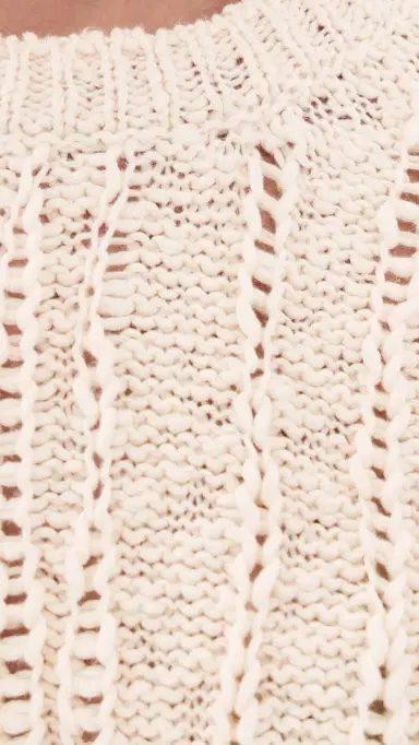 Jenni Kayne California Crew Neck Sweater Cream | Thumbnail 6 Jenni Kayne California Crew Neck Sweater Cream | Thumbnail 6