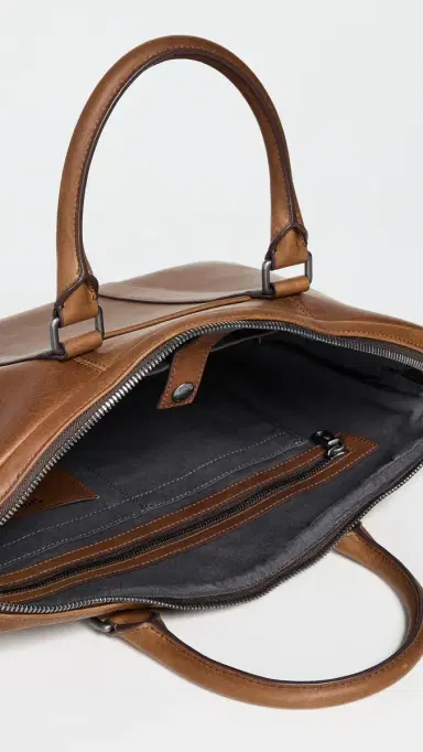 Shinola Navigator Leather Briefcase medbrown One Size | Thumbnail 6 Shinola Navigator Leather Briefcase medbrown One Size | Thumbnail 6
