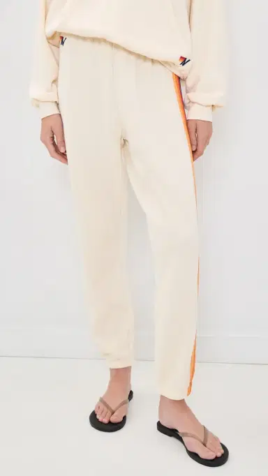 Aviator Nation 5 tripe Sweatpants Vintage White | Thumbnail 3 Aviator Nation 5 tripe Sweatpants Vintage White | Thumbnail 3