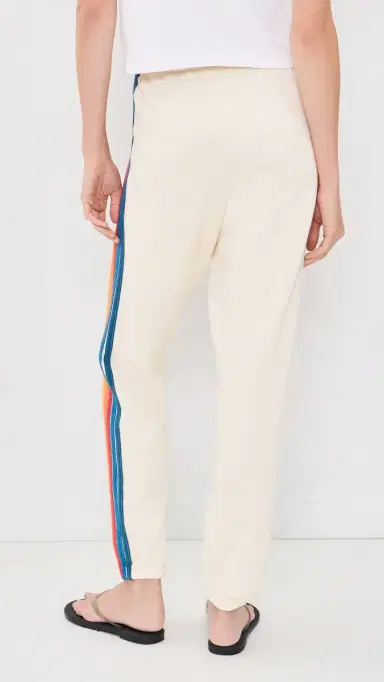 Aviator Nation 5 tripe Sweatpants Vintage White | Thumbnail 4 Aviator Nation 5 tripe Sweatpants Vintage White | Thumbnail 4