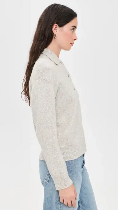 Jenni Kayne Burke Alpaca Polo Pale Gray | Thumbnail 4 Jenni Kayne Burke Alpaca Polo Pale Gray | Thumbnail 4